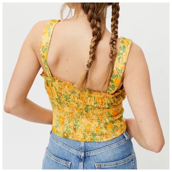 LAST CHANCE Urban Outfitters Valentina Cropped Bustier Tank Top - Picture 9 of 12